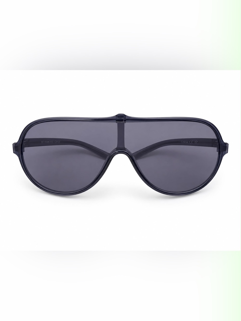 Women’s Dark Gray Shield Sunglasses - Unbranded